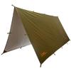 Texas Bushcraft Emergency Camping Tarp, Waterproof 10x10 Emergency Shelter for Backpacking and Hiking, 70D Ripstop Nylon Survival Tarp with Reflective Aluminized Polymer and Loop Ties with Grommets view 1