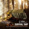 Texas Bushcraft Emergency Camping Tarp, Waterproof 10x10 Emergency Shelter for Backpacking and Hiking, 70D Ripstop Nylon Survival Tarp with Reflective Aluminized Polymer and Loop Ties with Grommets view 2