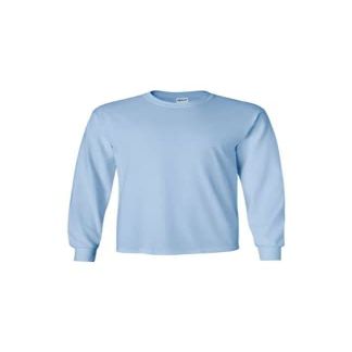 Gildan Ultra Cotton Long Sleeve Shirt(Light Blue)