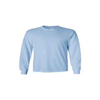 Gildan Ultra Cotton Long Sleeve Shirt(Light Blue)