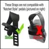 Exercise Bike Pedal Straps for ProForm Exercise Bikes | 12" Extra Long Replacement Straps for Gym or Home Gym | 1 Pair view 3