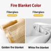 Fire Blanket Fire Suppression Blanket Camping Restaurant Necessary Fireproof Blanket, Fire Emergency Escape Blanket, Glass Fiber Material Welding Blankets, for Office School view 3