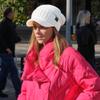 C.C Trendy Warm Oversized Chunky Soft Oversized Ribbed Slouchy Knit Hat with Visor Brim (Ivory) view 4