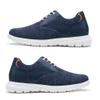 CHAMARIPA Men's Invisible Height Increasing Sneakers - 2.76 Inch Lift | Lightweight Mesh Lace-Up Shoes with Premium Leather Overlays & Ergonomic Support for Sports & Daily Wear view 4