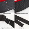 BIG TEETH Golf Bag Strap,Adjustable Padded Bag Strap Replacement,Golf Double Shoulder Bag Straps with 4Pcs Rotate Hooks (Red and Black) view 3