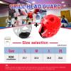 Tutoing Kids Adults Taekwondo Helmet Karate Headgear with Removable PC Face Shield Eva High-Density Foam Multiple Vents for Sparring Grappling Muay Thai Kickboxing MMA Karate Taekwondo Training view 2