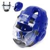 Tutoing Kids Adults Taekwondo Helmet Karate Headgear with Removable PC Face Shield Eva High-Density Foam Multiple Vents for Sparring Grappling Muay Thai Kickboxing MMA Karate Taekwondo Training view 1