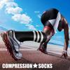 CHARMKING Compression Socks for Women & Men Circulation (3 Pairs) 15-20 mmHg is Best Athletic for Running, Flight Travel, Support, Cycling, Pregnant - Boost Performance, Durability (S/M, Multi 50) view 3