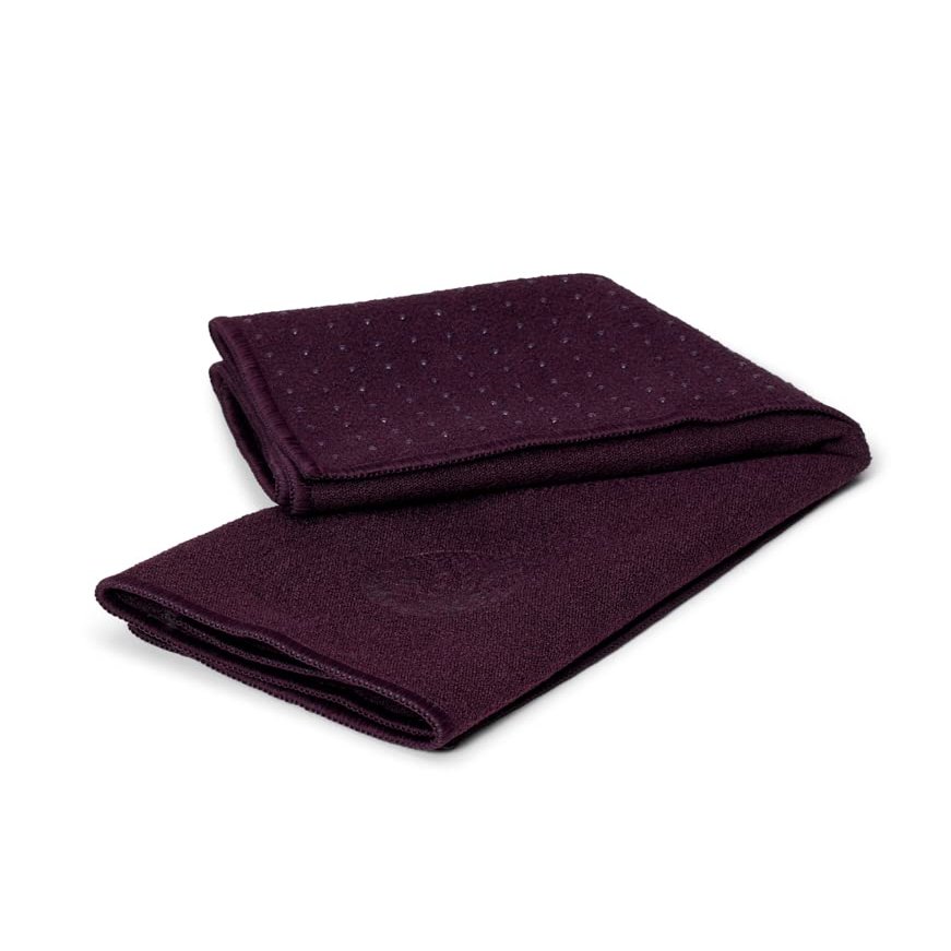 Manduka Yogitoes Yoga Hand Towel - 16" | Moisture Activated Grip | Patented Silicone Nubs | Highly Absorbent, Durable & Easy Care | Compact Size for Hot Yoga, Pilates | 16 x 24 Inches
