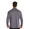 Kaxiya2021 Men's Lapel T-Shirt Casual Solid Color Striped Zipper Bottoming Shirt Long-Sleeved Warm Outdoor Sports Cycling Shirt (Grey,Medium) view 3