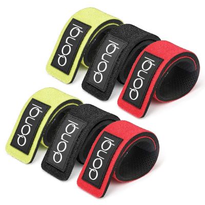DONQL Fishing Belt, Fishing Rod Ties, Stretchy Rod Straps 25CM, Wraps Strap Holder Fish Pole Belt Elastic Casting Rods Holder Strap Belt Fish Gear Spinning Fly (3 Colors)
