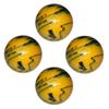 BuyBocceBalls - EPCO Candlepin Bowling Balls - Marbleized Glow -Yellow & Black (4 1/2 inch- 2lbs. 6oz.) - 4 Balls - Made in USA view 1