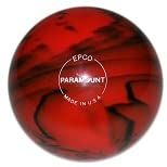 BuyBocceBalls - EPCO Candlepin Bowling Balls - Marbleized Glow - Red & Black (4 1/2 inch- 2lbs.6oz.) - Single - Made in USA