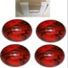BuyBocceBalls - EPCO Candlepin Bowling Balls - Marbleized Glow -Red & Black (4 1/2 inch- 2lbs. 6oz.) - 4 Balls - Made in USA view 3