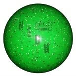 BuyBocceBalls - EPCO Candlepin Bowling Balls - Neon Speckled - Green (4 1/2 inch- 2lbs.6oz.) - Single - Made in USA