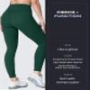Aoxjox High Waisted Workout Leggings for Women Trinity Yoga Pants 26.5" (Storm Green, Small) view 2