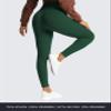 Aoxjox High Waisted Workout Leggings for Women Trinity Yoga Pants 26.5" (Storm Green, Small) view 3