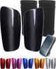 Carbon Fiber Soccer Shin Guards, with Portable Carrying Case, Super Strong, Ultra Light, Shock Resistance, Air Permeability, Suitable for Adult, Youth, Kid, Effective Protection view 1