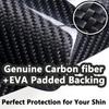 Carbon Fiber Soccer Shin Guards, with Portable Carrying Case, Super Strong, Ultra Light, Shock Resistance, Air Permeability, Suitable for Adult, Youth, Kid, Effective Protection view 3
