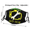 Check Engine Light Mechanic Auto Repair Face Mask for Men Women Windproof Dustproof and Anti-Pollution Face Cover Reusable and Washable Cloth Face Cover 1 Masks view 4
