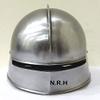 Nautical Replica Hub Medieval German Sallet Halloween Helmet - Gothic Close Helmet Re-enactment Costume Spartan With wooden stand view 3