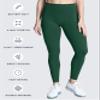 Aoxjox High Waisted Workout Leggings for Women Trinity Yoga Pants 26.5" (Storm Green, Large) view 4