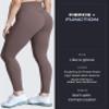 Aoxjox High Waisted Workout Leggings for Women Trinity Yoga Pants 26.5" (Fudge Coffee, Large) view 4