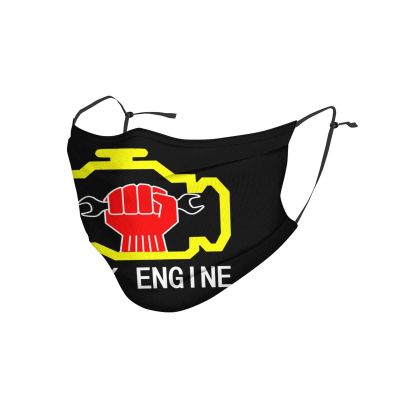 Check Engine Light Mechanic Auto Repair Face Mask for Men Women Windproof Dustproof and Anti-Pollution Face Cover Reusable and Washable Cloth Face Cover 1 Masks