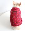 Dog Clothes, Dog Shirt Christmas Pajamas Cotton Vest T-Shirt Soft Cat Apparel Outfit Costume for Cats Puppy Small Medium Dogs (L:Red) view 3