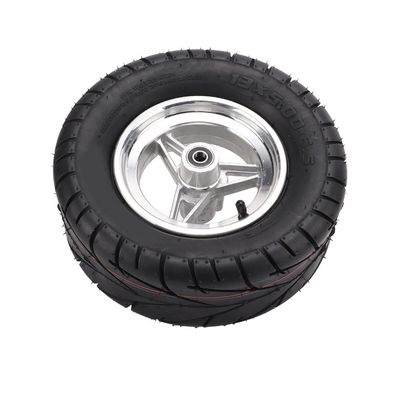 13X5.006.5 Rubber Tubeless Tire with Stainless Steel Hub, Thicken Electric Scooter Vacuum Tyre Accessory