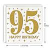 MAGJUCHE Gold 95th Birthday Card, Laser Cut Glitter Woman Man Age 95 Gift For Mother, Grandmother, Father view 2