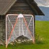Doubleriver Portable Lacrosse Goal 6x6 FT: Heavy Duty Steel Frame Foldable Training Net for Backyard Practice Youth & Adults view 2