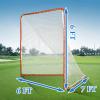 Doubleriver Portable Lacrosse Goal 6x6 FT: Heavy Duty Steel Frame Foldable Training Net for Backyard Practice Youth & Adults view 3