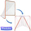 Doubleriver Portable Lacrosse Goal 6x6 FT: Heavy Duty Steel Frame Foldable Training Net for Backyard Practice Youth & Adults view 4