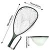Aventik Fly Fishing Net Float Trout Landing Carbon Fiber Fishing Net Soft Rubber Clear Ghost Net Catch & Release(Green) view 2