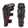 AIZXC 1 Pair Motorcycle Knee Brace Bicycle MTB Bike Cycling Riding Knee Shin Support Protective Pads Guards for Adult Men Outdoor Sports Knee Protector Gear (Black/Red) view 1