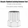 5 in 1 Mountain Bike MTB Repair Tool Kit, Freewheel Remover Tool Bike Chain Breaker Crank Extractor Wrench with chain tail Hook Bottom Bracket Removal Tools view 2