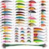 Aorace 84pcs Fishing Lures Set Metal Jigging Spoon Hard Baits Minnow Crankbait VIB Swimbait for Bass Pike Fit Saltwater and Freshwater view 1