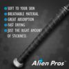ALIEN PROS Bat Grip Tape for Baseball 1.1 MM (2 Pack, Grey) - Precut and Pro Quality Bat Tape - Wrap Your Bat for an Epic Home Run - Replacement for Old Baseball bat Grip view 4