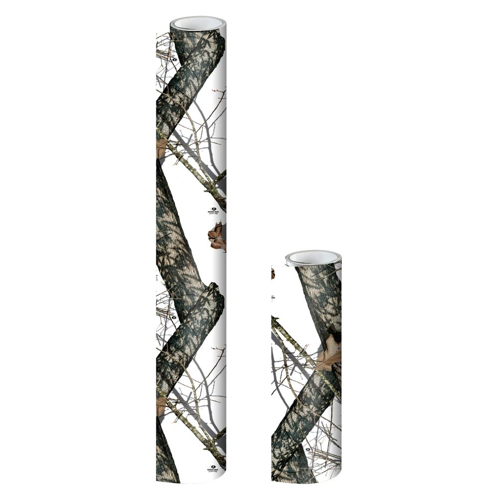 Mossy Oak Matte Camo Roll Hunting Patterns, Self-Adhesive Vinyl Wrap, DIY (24"x36", Winter)