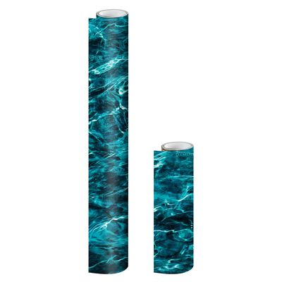 Mossy Oak Matte Camo Roll Hunting Patterns, Self-Adhesive Vinyl Wrap, DIY (24"x36", Elements Agua Seawater)