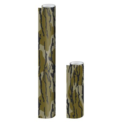 Mossy Oak Matte Camo Roll Hunting Patterns, Self-Adhesive Vinyl Wrap, DIY (24"x36", Original Bottomland)