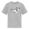 Spreadshirt Asterix & Obelix Dogmatix Run Licensed Kid's T-Shirt, S, Heather Gray view 1