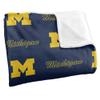 University of Michigan Wolverines Blanket, 50"x60", Logo Pattern, Silky Touch Super Soft Throw Blanket view 3