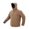 Men's Full Zip Cargo Military Tactical Jacket Fall Winter Windproof Sharks Softshell Coats with 5 Zip Pockets view 3