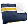 University of Michigan Wolverines Blanket, 50"x60", Primary Logo Stripes, Silky Touch Super Soft Throw Blanket view 3