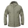 Men's Full Zip Cargo Military Tactical Jacket Fall Winter Windproof Sharks Softshell Coats with 5 Zip Pockets view 1