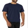 Amazon Essentials Men's T-Shirts, Short-Sleeve Crewneck Pocket, Cotton, 2-Pack, X-Small, Black/Navy view 2