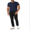 Amazon Essentials Men's T-Shirts, Short-Sleeve Crewneck Pocket, Cotton, 2-Pack, X-Small, Black/Navy view 4