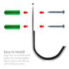 Augenweide 6 Pack Gun Rack Storage Rifles Shotgun Hooks Wall Mount Hangers for Any Rifles Shotguns Archery Bow with Soft Padding and Heavy Duty Steel (Silver) view 3